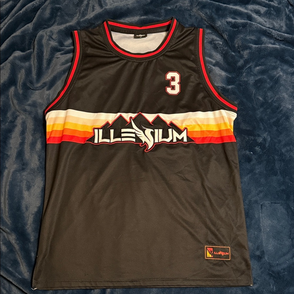 Illenium Black Basketball Jersey